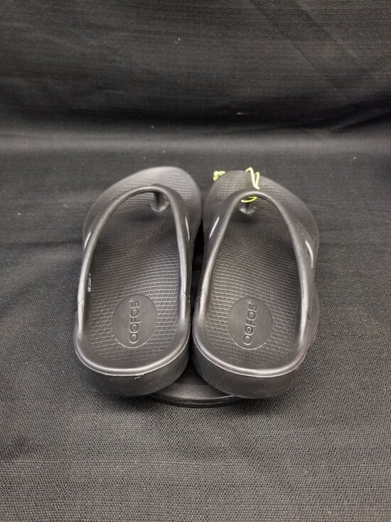OOFOS Men\'s OOriginal Sandal Recovery Thong Black Size 10 NEW WITH TAGS! main image 6